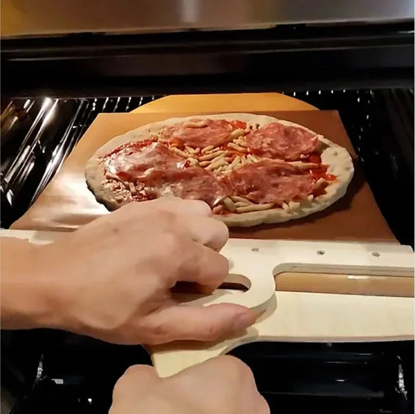 PizzSlider™ verschiebbarer Pizzaschieber – jederzeit perfekte Pizzen mit sicherer, müheloser Handhabung 