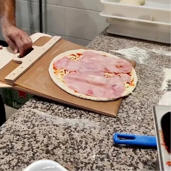 PizzSlider™ verschiebbarer Pizzaschieber – jederzeit perfekte Pizzen mit sicherer, müheloser Handhabung 